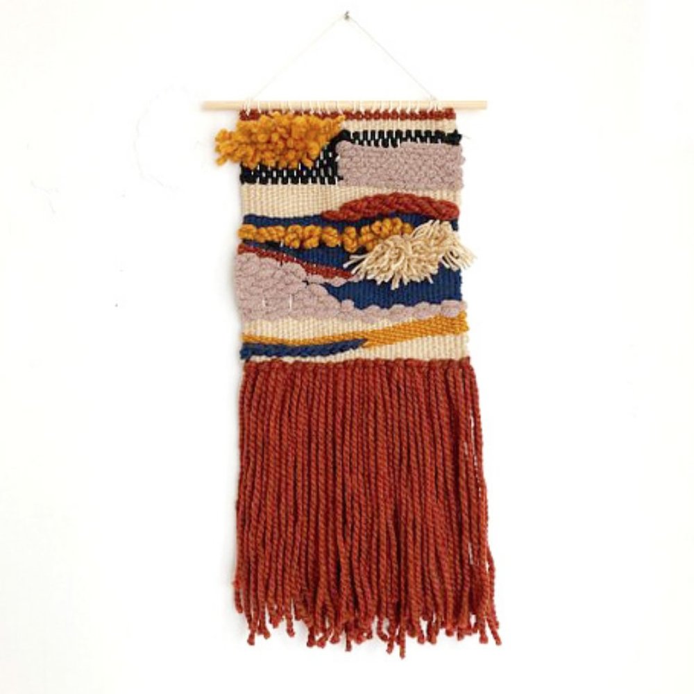 Orange Blue Weaving 10"x24" (Great for Halloween)